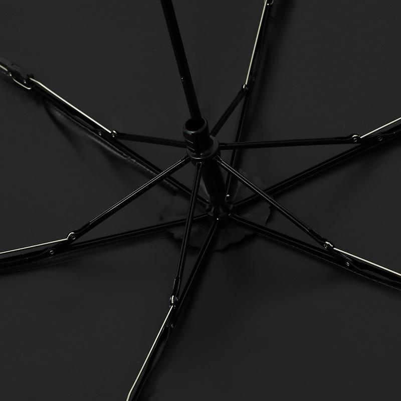 PARACHASE 105g Ultraleichter Faltbarer Schirm mit Schwarzkleber: Anti-UV, Tragbar & Perfekt für Sonne und Regen. Ideal für Frauen.