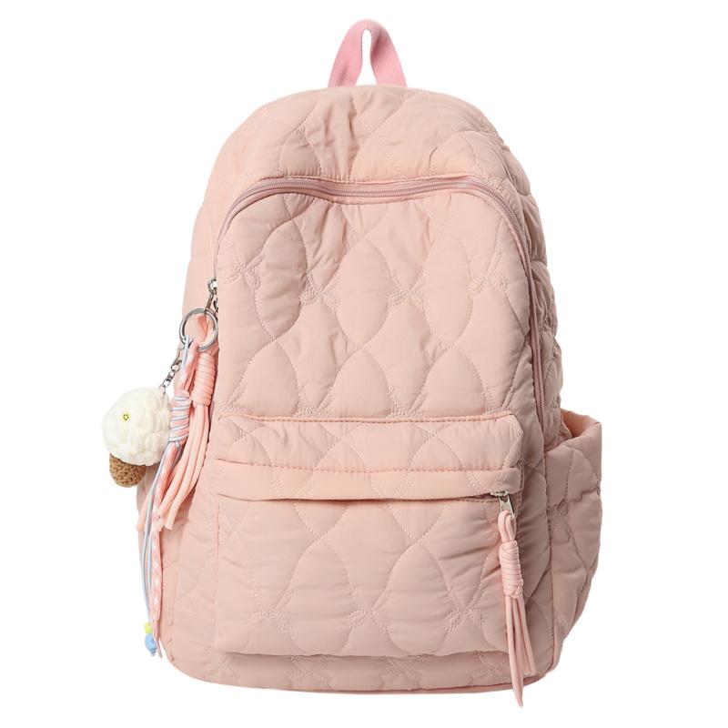 

Рюкзак в студенческом стиле, школьный рюкзак для ученика средней школы, легкий рюкзак большой вместимости розовый