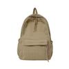 Korean version schoolbag female college student fashion simple solid color computer backpack large capacity junior high school student travel backpack