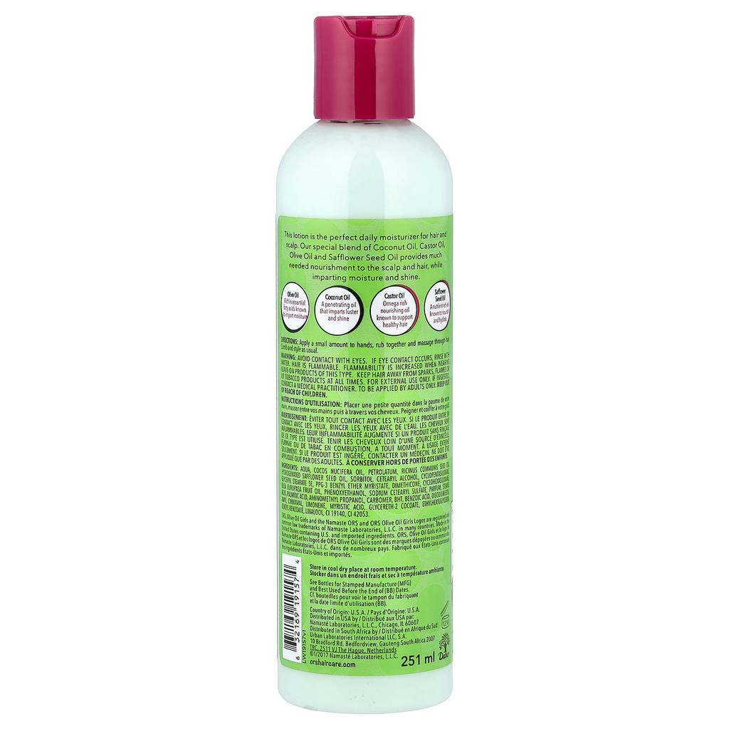 ORS, Olive Oil™ Girls, Oil Moisturizing Hair and Scalp Lotion, 8.5 fl oz (251 ml)