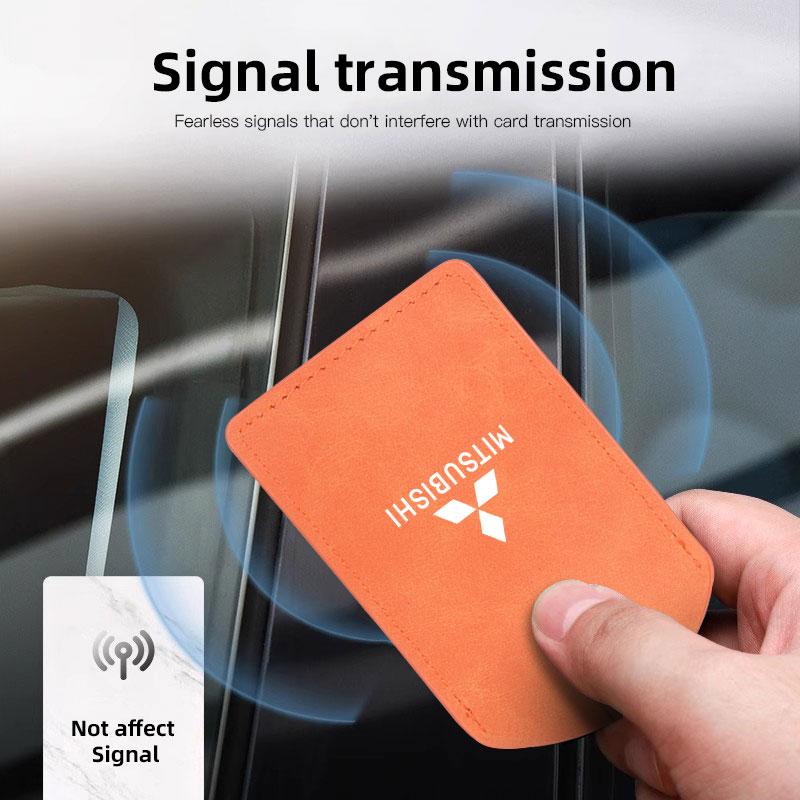 Car NFC Card Key Bag Sensing Keys Cover Accessories For Mitsubishi Lancer Ralliart ASX Mirage Pajero Xpander Attrage L200 Cross