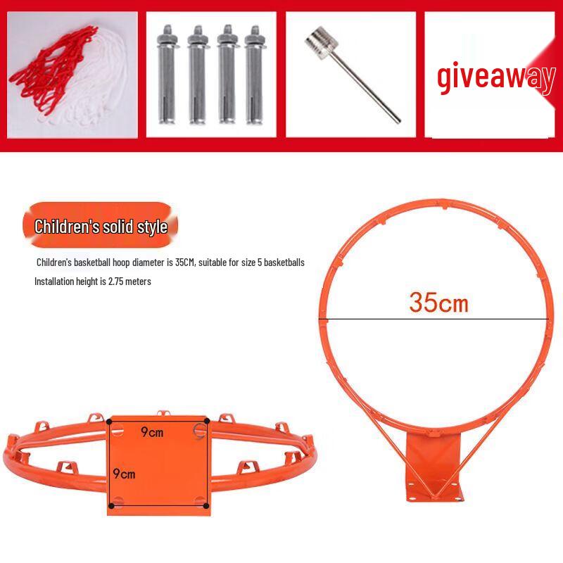 Wall-Mounted & Portable Basketball Hoop for Home Use