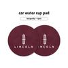 2pcs Sheepskin Car Coaster Water Cup Holder Anti-skid Slot Pad For Lincoln Navigator MKZ MKX MKC MKT Continental Nautilus m1