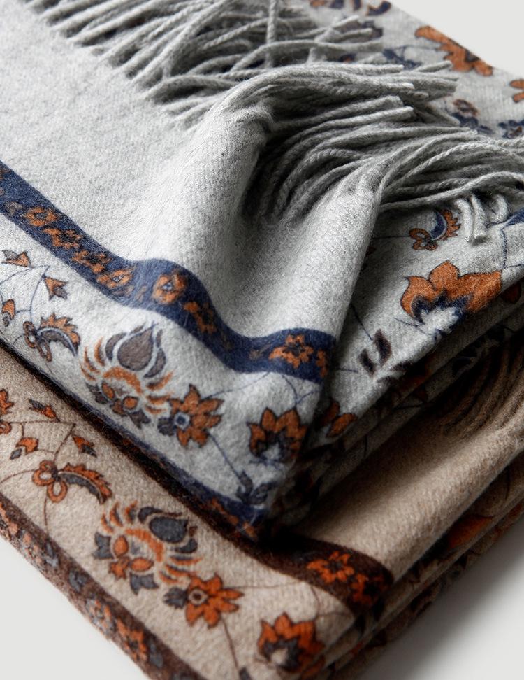 Reversible Cashmere Scarf/Shawl for Women: Thick, Warm, Multi-purpose for Autumn & Winter