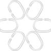 24Pcs Plastic Shower Curtain Rings Removable Blind Loop Shower Curtain Hooks  Shower Installation