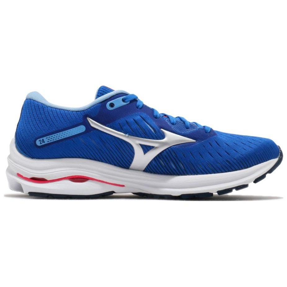Mizuno  Wave Rider 24 Blue Diva Pink Women Sneakers Arctic-Ice J1GD200320