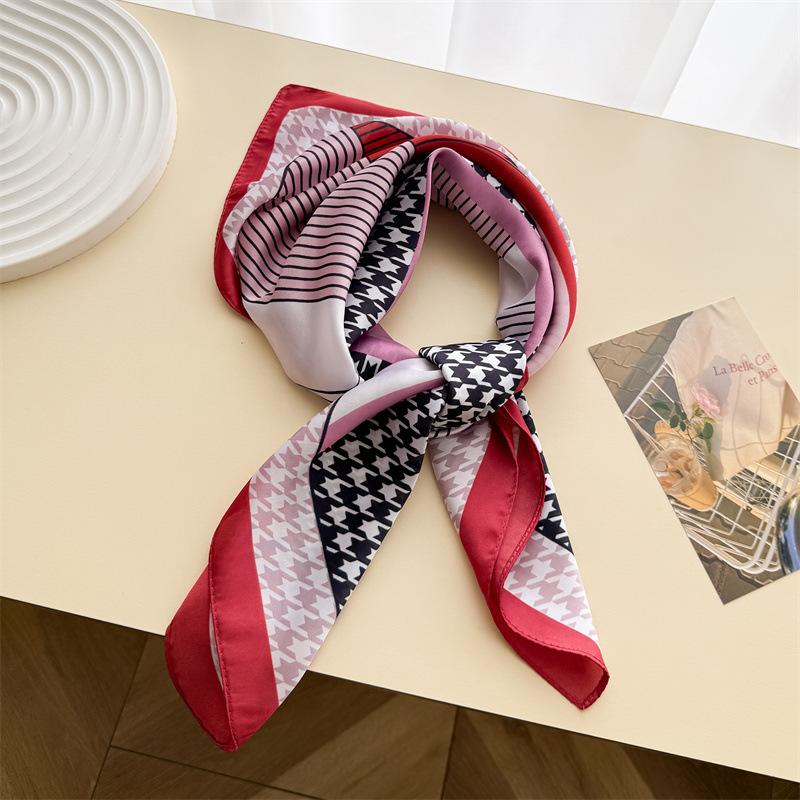 Square Scarf Hijab Bandana Handkerchief Silk Scarves Woman Headscarf Fashion Elegant Soft Breathable Stylish Versatile Gift