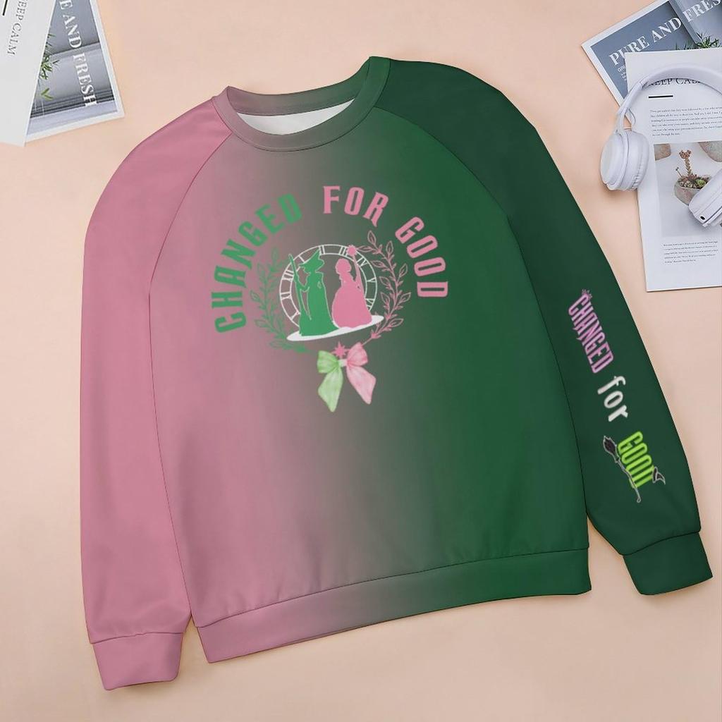 Kids Fashion Round Neck Bad Witch Printed Casual Sweatshirt
