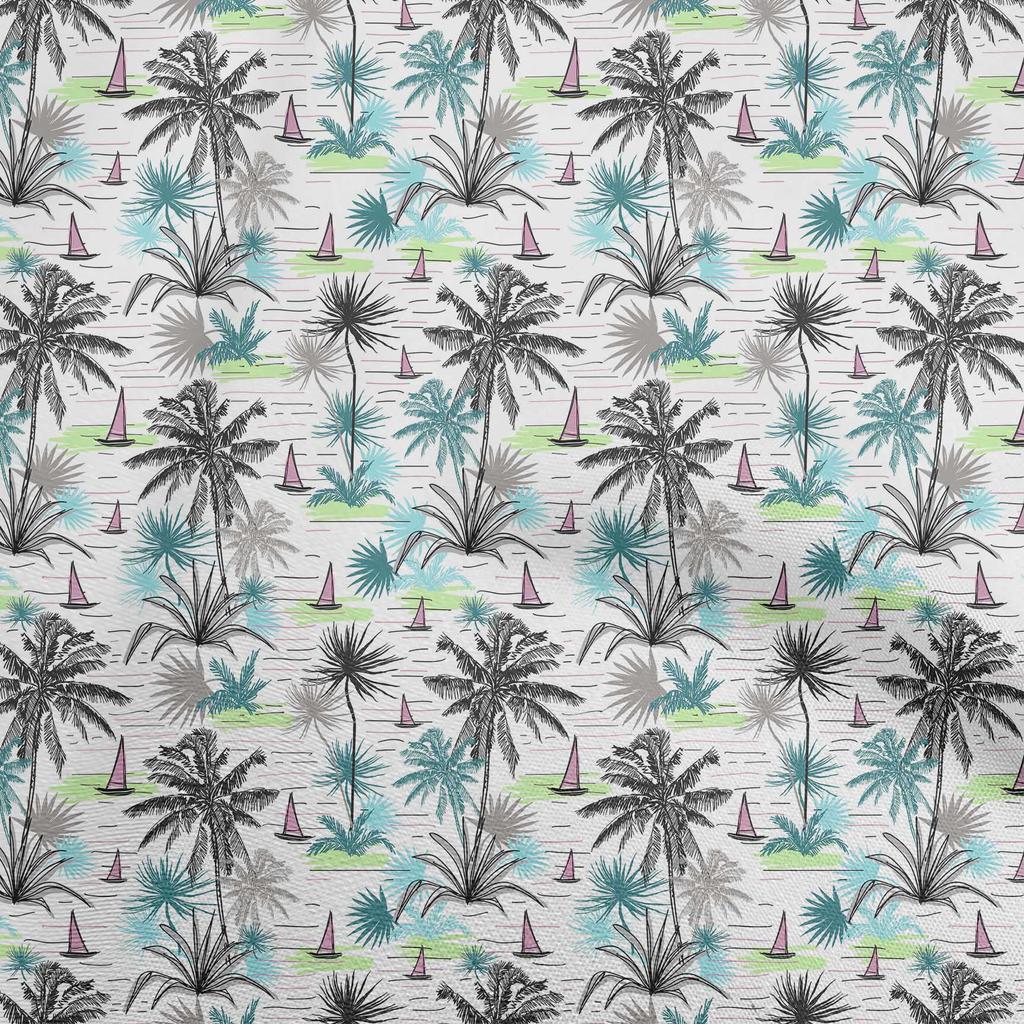 oneOone Cotton Flex Dark Purple Fabric Sea Life Pattern Fabric For Sewing Printed Craft Fabric By The Yard 40 Inch