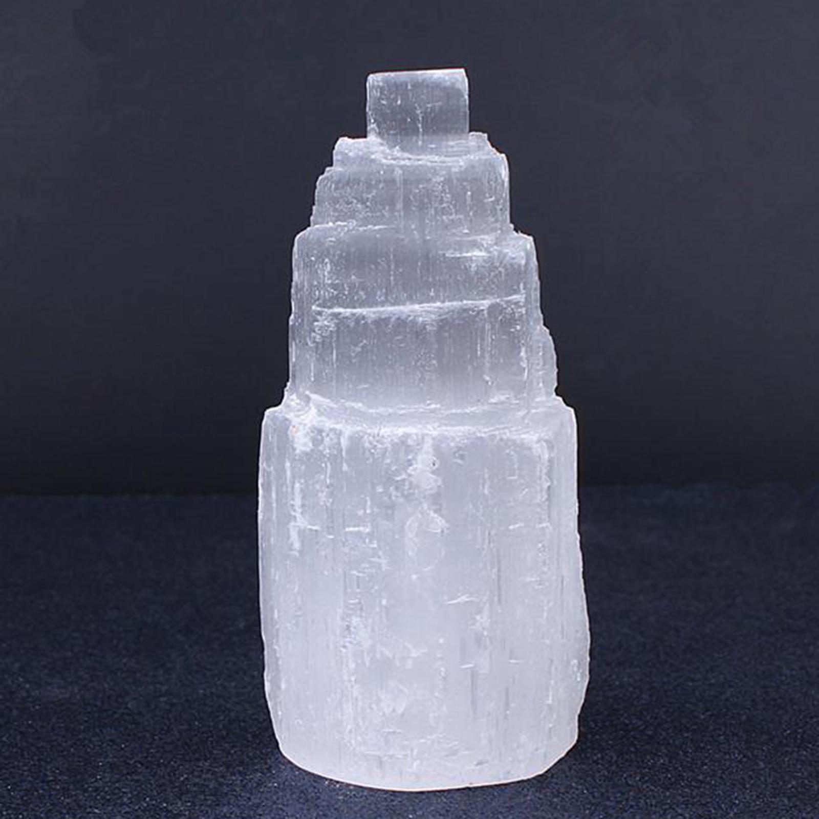 Irregular selenite spire, selenite spire, selenite tower, made of turrets