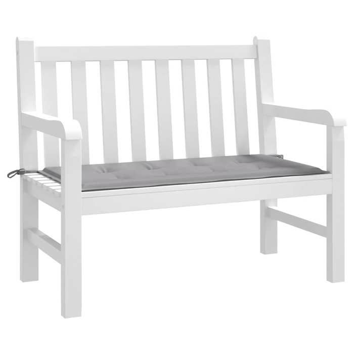 VidaXL Coussin de Banc de Jardin, Coussin de Siège de Salon, Coussin de Meuble de Terrasse, Coussin d’Assise Extérieur, Gris 43193