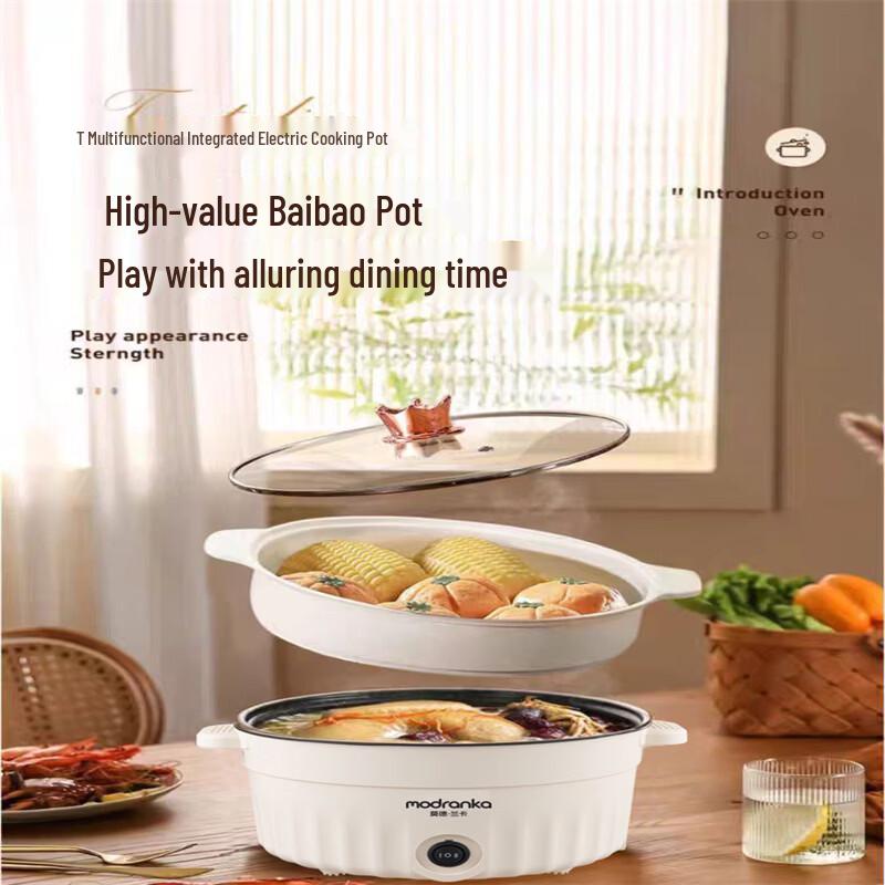 Compact Multi-function Electric Cooking Pot