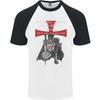 Knights Templar Prayer St Georges Day Mens S/S Baseball T-Shirt