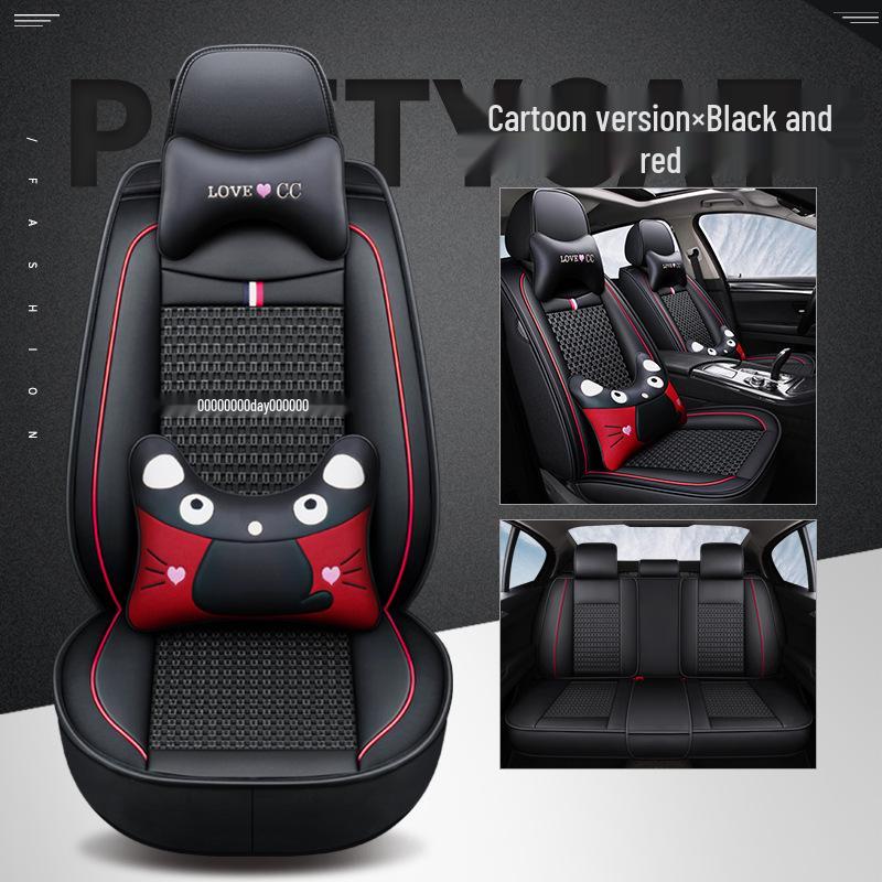 Breathable Leather Cartoon Seat Cushion for Buick Excelle 2013-2015