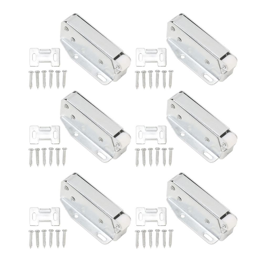 6Pcs Spring Latch Mini Door Push Release Latch Light Weight Push to Open Door Latch for Cabinet