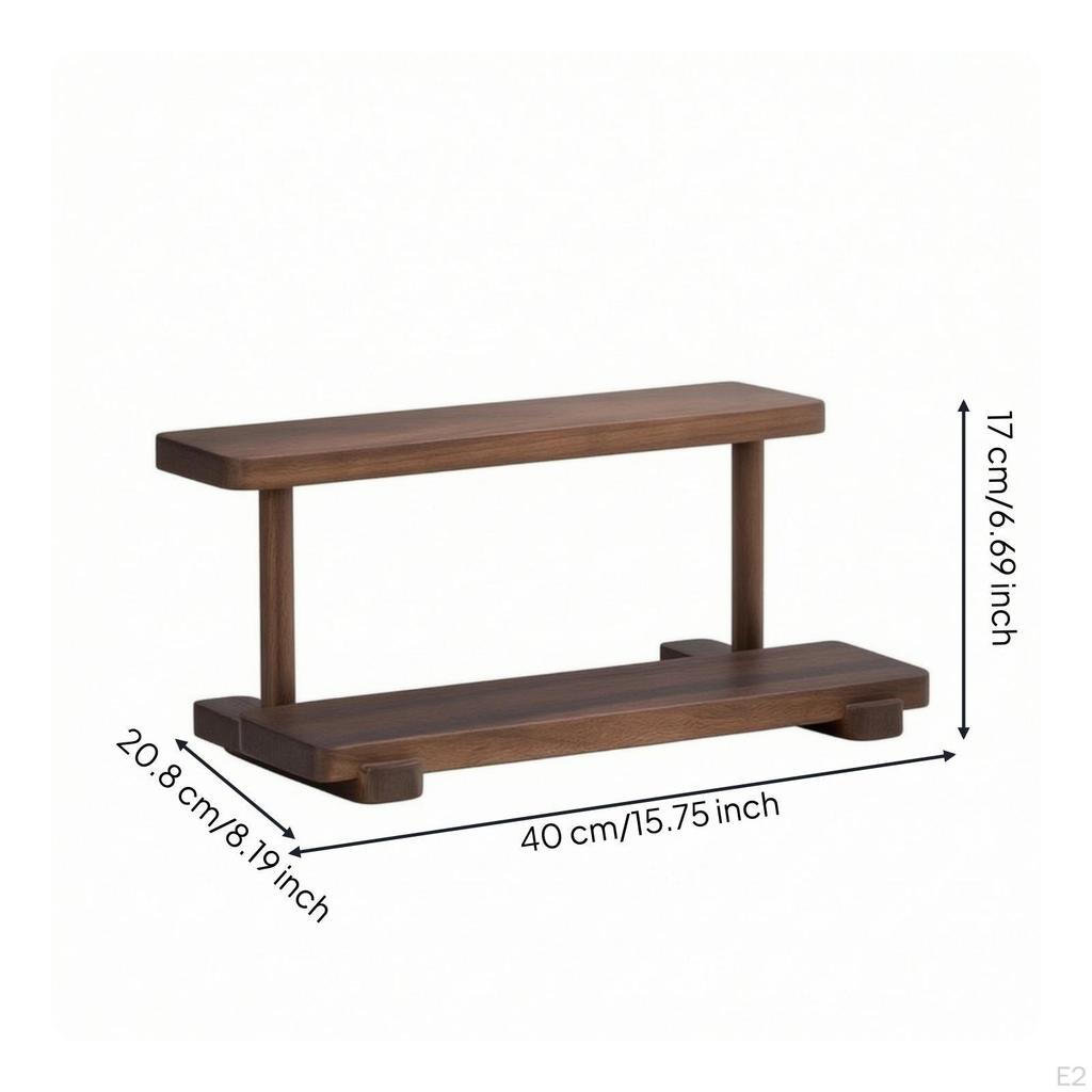 Stepped Desktop Shelf Organizer | , TwoTier Rack,
