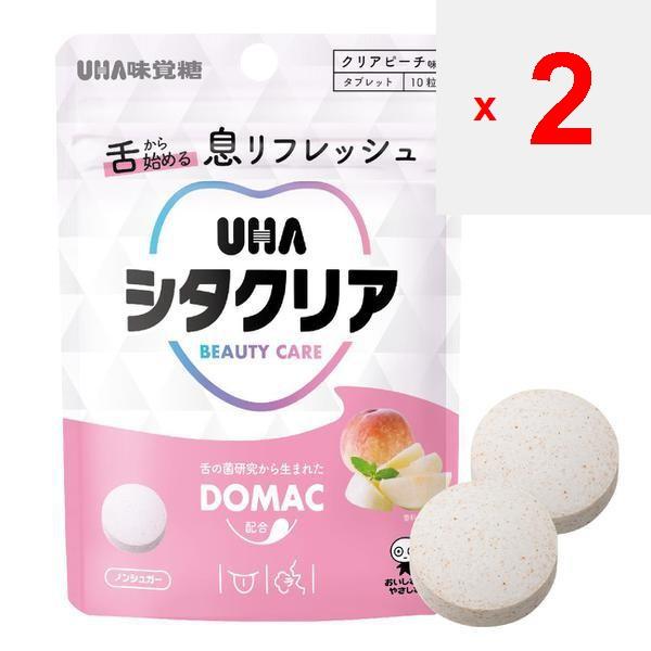 UHA Citaclear Tablet Clear Peach Bag 10 pcs.Breath Refreshment Starting from the Tongue Contains UH Breath Refreshment Starting from the Tongue Contai
