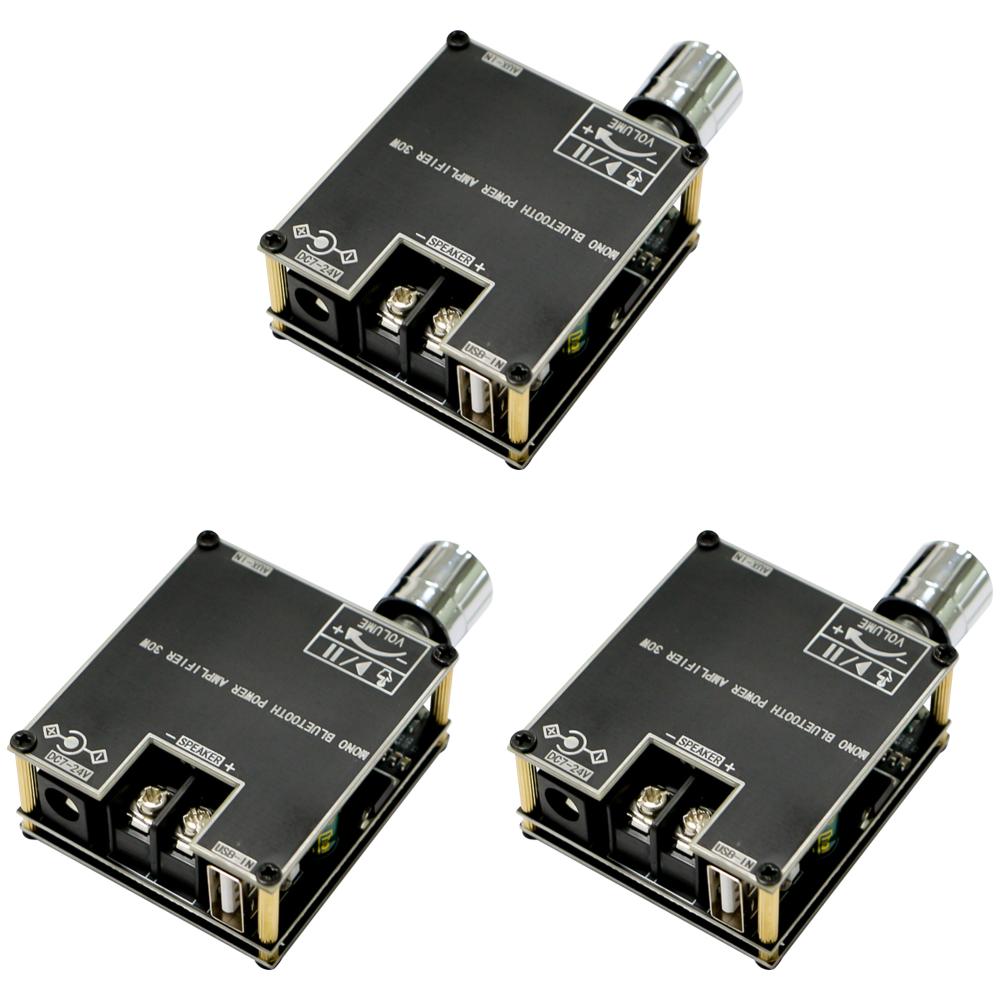 ZK-301B Mono 30W Audio Amplifier Module Support Wireless TWS Bluetooth-Compatible 5.3 DC9-24V APP Control for DIY BT Speaker Kit