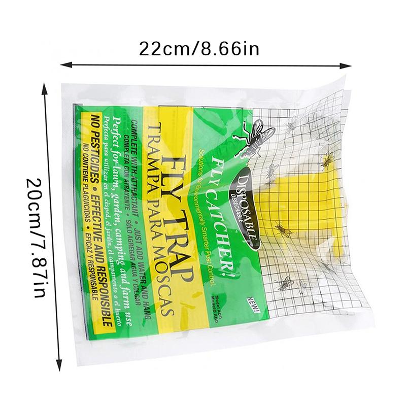 Hängende Fliegenfalle mit Fliegenköder Einweg-Fliegenfallen-Fangsack Ungiftiger Fliegen Wespen Insekten Käfer Killer Für Außen Garten Bauernhof