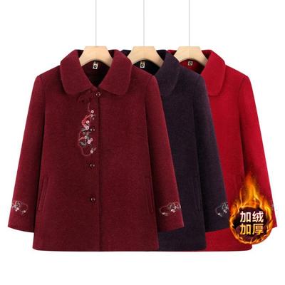 Winter Woolen Jacket Autumn and Winter Plush Top Thickened Clothes