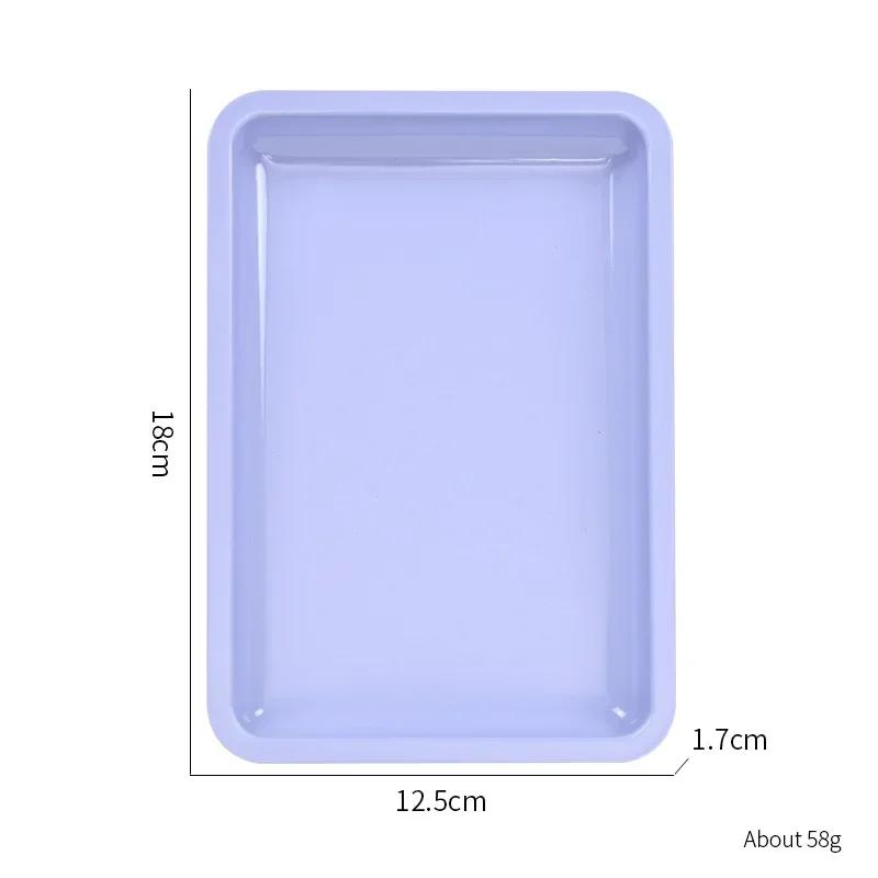 Stainless Steel Cosmetic Storage Tray Nail Art Equipment Plate Doctor Surgical Dental Tray Cosmetic Storage Tray Manicure Tool