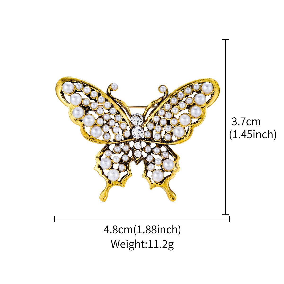 

Премиальная брошь-бабочка из сплава с жемчугом, летние аксессуары против света для женщин, булавка для украшения шляпы для мужчин, оптовая продажа ювелирных изделий