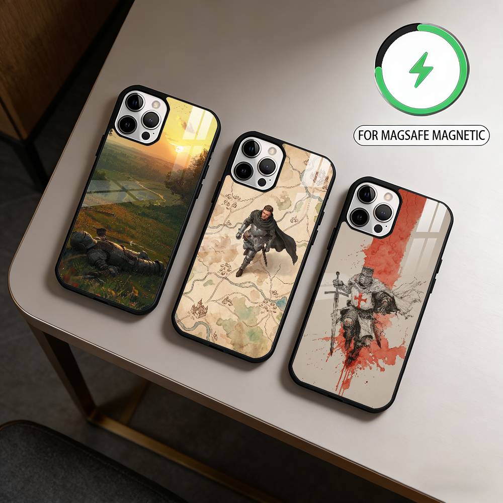 K-Kingdom C-Come D-Deliverance Magnetic For Magsafe Wireless Charging Phone Case For iPhone17,16,15,14,13,12,11 Plus,Pro Max