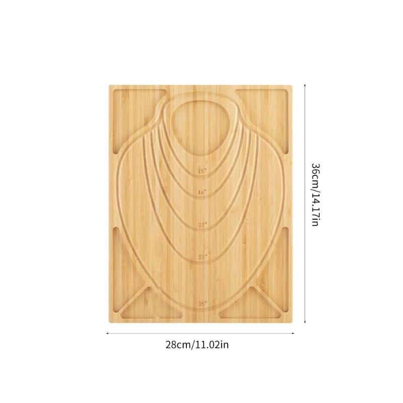 Wood Bead Designs Board Jewelry Crafting Tool Jewelry Beading Tray for Necklace Bracelet Jewelry Making for Enthusiasts