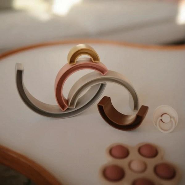 Mush Stacking Rainbow Rainbow Baby Stacking Play, Hillside, Korean Baby Products