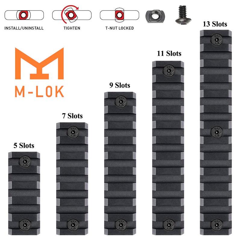 Tactical Arson Machine Cable Management M-LOK Wire Guide System For SureFire PEQ Flashlight Switch Cable Clip 3/5/7/9/11/13 Slot