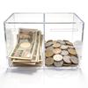 WORHE Acrylic Piggy High Hardness and Separate Storage for Bills and Large Capacity Acrylic Piggy Holds Over 5 Million Provides a Sense of