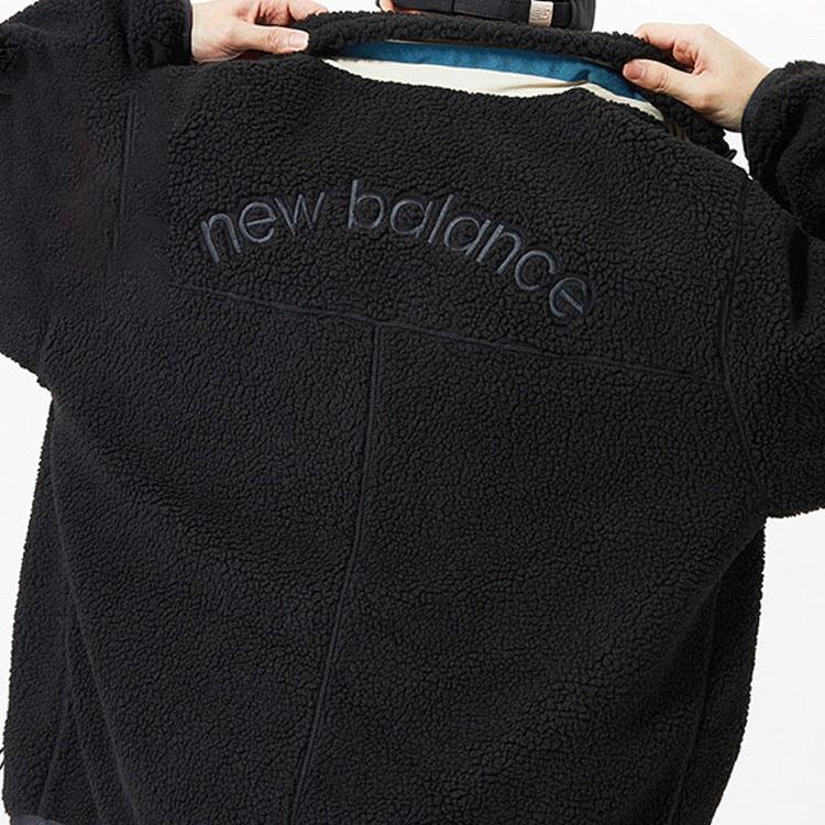 New Balance Unisex Keep Warm Stand Collar Knitting Jacket Black AMJ13393-BK