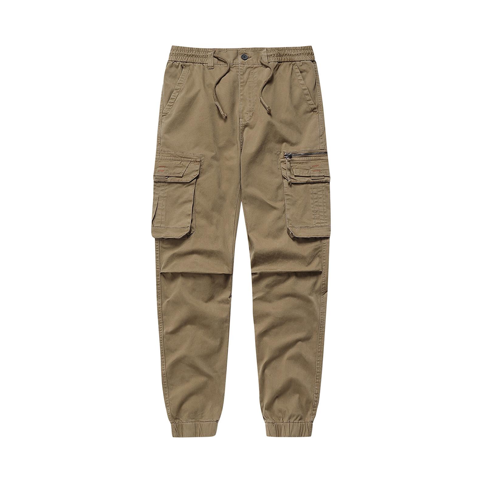 

Мужская спортивная одежда, повседневные рабочие брюки, уличные брюки с несколькими карманами 38 хаки