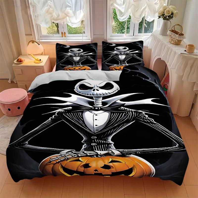 3Pcs Nightmare Before Christmas Bedding Sets For All Sizes New 3D Printed Bed Cover Comforter Duvet Cover Pillowcase Bedroom Decoration