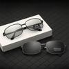 X3027 Чоловічі розумні фотохромні поляризаційні металеві квадратні сонцезахисні окуляри для водіння та риболовлі