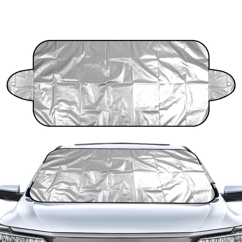 2Pcs Car Windshield Protector Car Exterior Protection Prevent Snow Ice Sun Shade Dust Frost Freezing Snow Windshield Cover