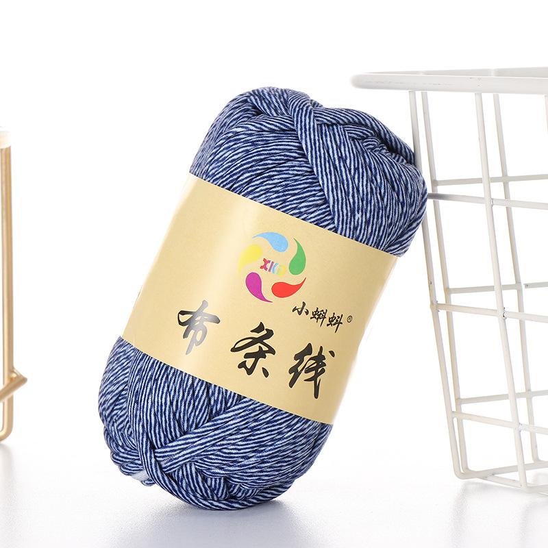 Needlework Knitting Crochet Yarn Printed Fabric Strips Line Colorful Segment Dyed Fabric Strips Line Handmade Diy Knitting Yarn Ball