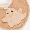 Pompkins BABY Organic Cotton Mini Made In Japan Y-1334 100% [Ghost Series] Bib, (Brown)