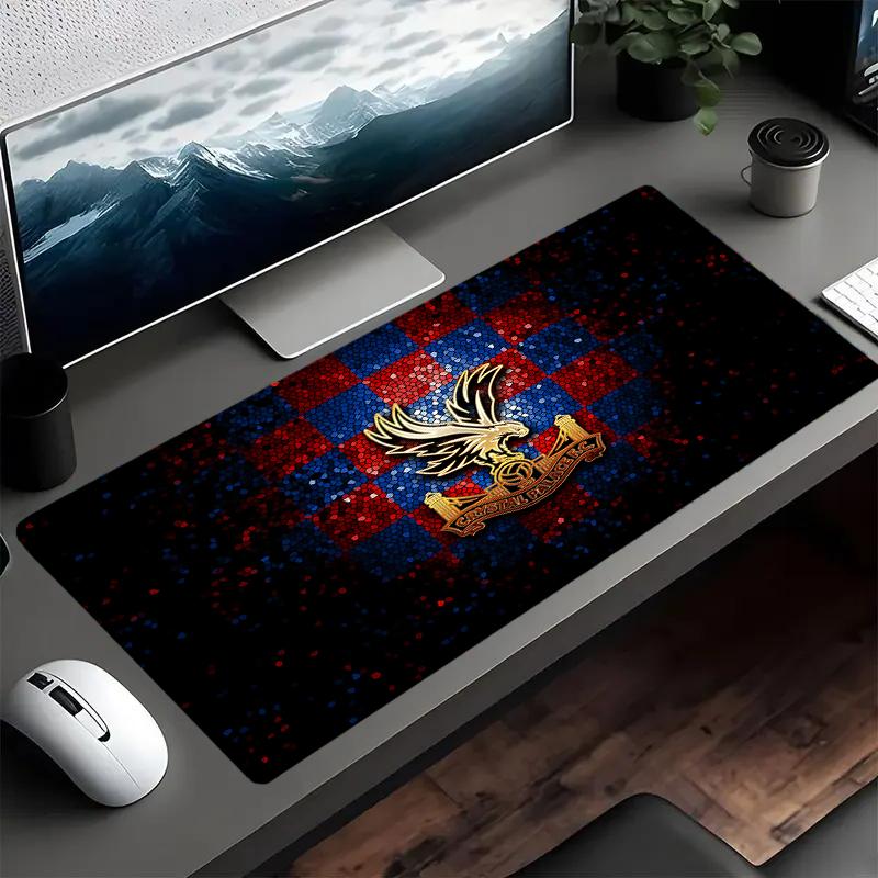 Crystal Palace Crest Design Mouse Pad, Gaming Mouse Pad, Keyboard Pad, Desk Decor for Computer Notebook Fan Gift Birthday Gift