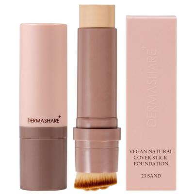 Dermashare Vegan Natural Fit Cover Stick Serum Foundation SPF50+ PA+++ 14g, 1 Piece, No. 23 Sand
