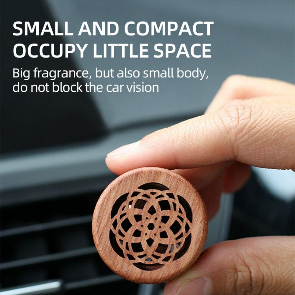 Rosewood Car Aromatherapy Clip Wooden Car Air Freshener Car Perfume Clip  Air Vent Ornament