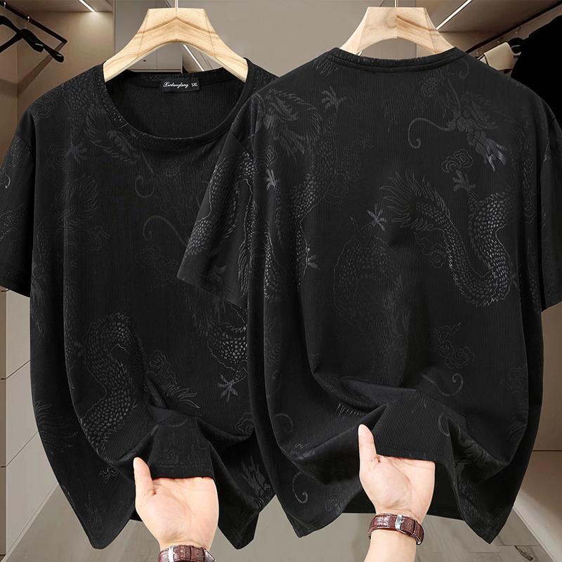 Plusstorlek 5XL-13XL Oversized T-shirt för Män Sommartoppar Mode Kortärmad T-shirt Sommar Herrkläder