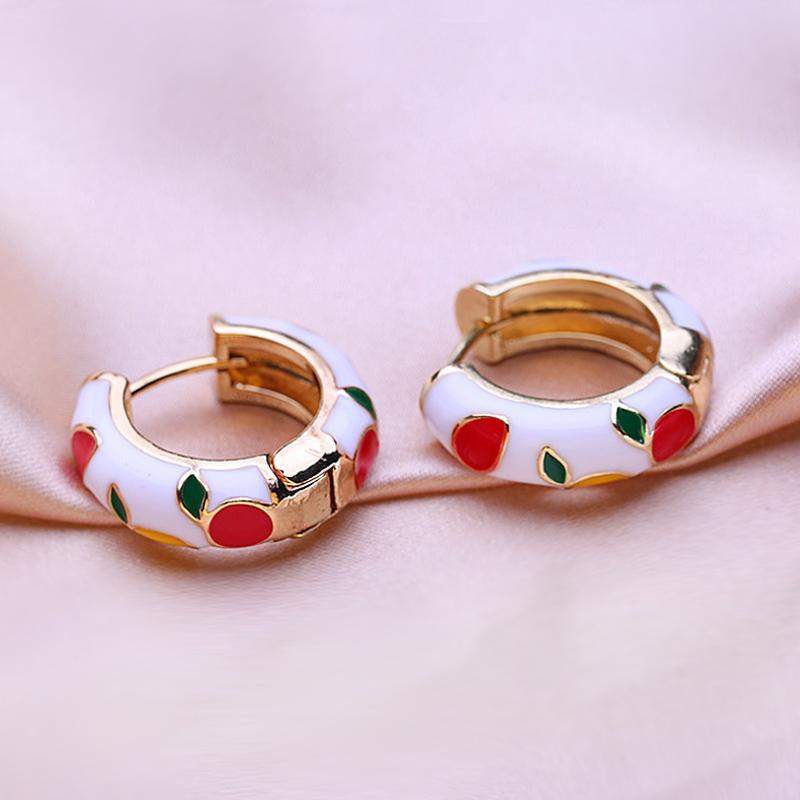 KNIKOO Round Clip Earrings For Women Fashion Earrings Jewerly For Wedding Party Gifts
