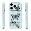 Black Butterfly iPhone 17/17 Pro Case - Drop-Proof Protective Cover for Apple 16/15/14