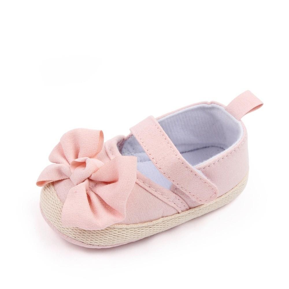 Non-slip Baby Girls Shoe Solid Color Princess Shoes Baby Shoes Butterfly Knot Shoes Toddler