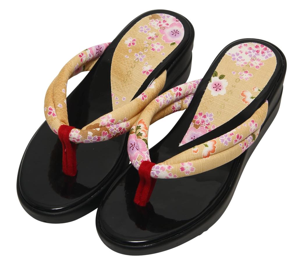urethane made in size [Hasegawa] Women's Japanese-style sandals, soles, Japan, beige/L