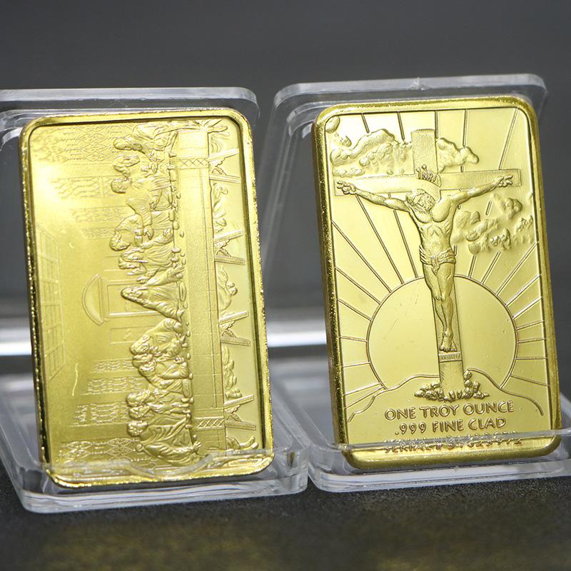 European USA Euro Gold Bar Fine Gold Commemorative Bullion Bar Collection