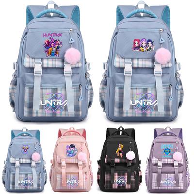 Anime Cute Cartoon K-Pop Printed Large Capacity Backpack for Teenger Student Girl Boy Schoolbag Bookbag Kid Gift Women Waterproof Travel Bag Mochila