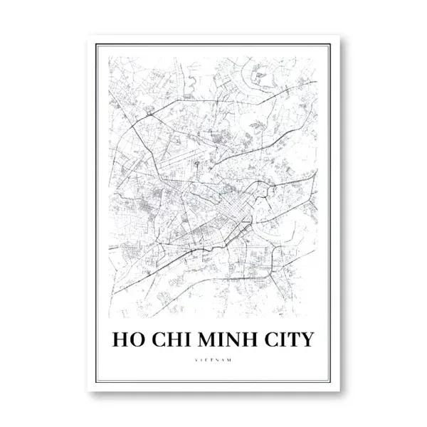 Vintage Halong Bucht Vietnam Leinwand   Reise Landschaft Tourismus Kunst Poster für Wanddekor Heimdekoration Reise Geschenkidee