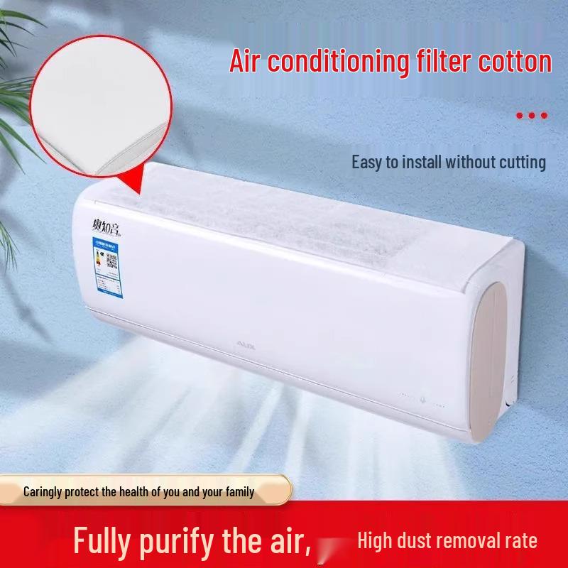 Universal Wall-Mounted Air Conditioner Dust Cover & Filter 80x20cm